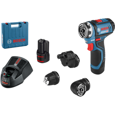 Perceuse-Visseuse Sans Fil Gsr 12V-15 Fc + Batteries Gba 12V 2X2,0Ah + Chargeur