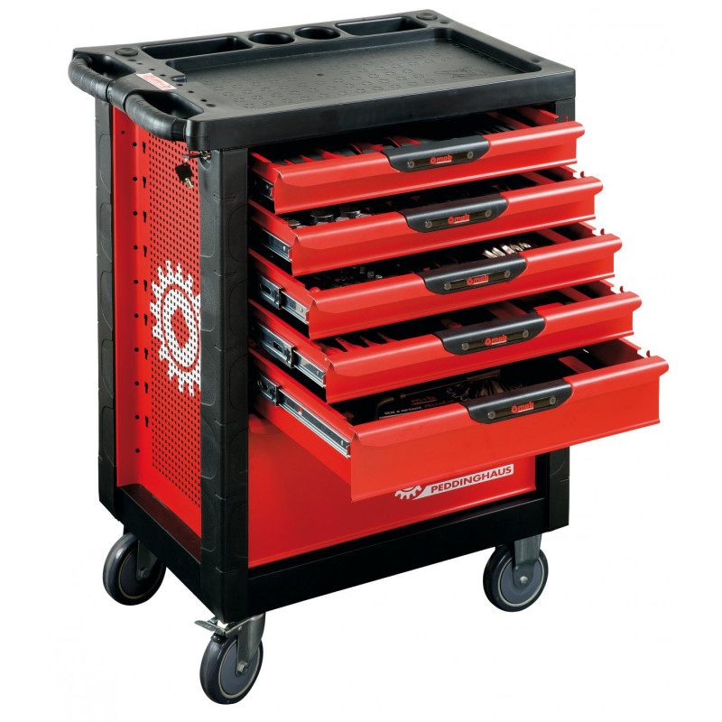 Servante Proliner 6 Tiroirs Modules Mousse 126 Pieces