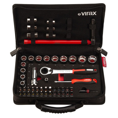 Coffret Douilles Trav Embouts 1/4" + Clé Robinet 51 Pcs*3