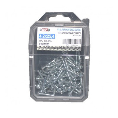 Coque De 100 Vis Autoper Tc 3.5X12.7 Zg - LENNIE | Réf: 7373-3.5-12.7