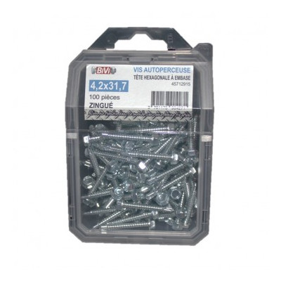 Coque De 50 Vis Autoper Th 6.3X31.7 Zing - LENNIE | Réf: 7371-6.3-31.7