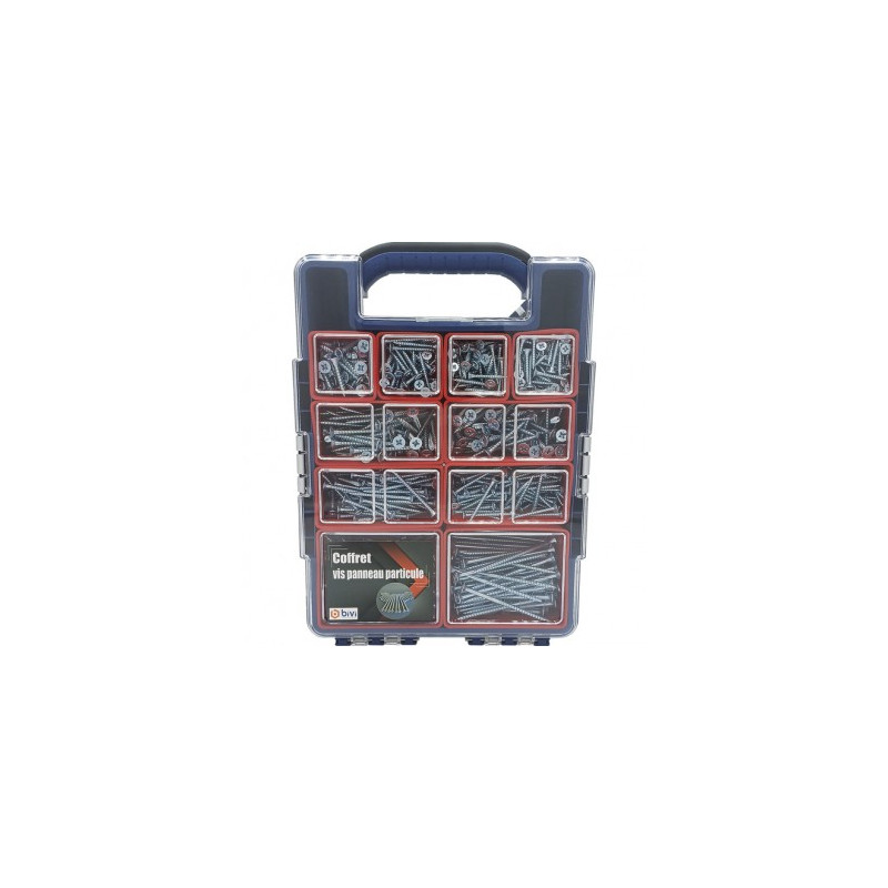 Coffret De 845 Vis Panneau Particule Zingue - LENNIE | Réf: COFVPPPV2