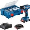 Perceuse visseuse GSR 18 V-45 2 X2,0 Ah GAL 18 V-20 + 82 Acc en L-Case Pick&Click