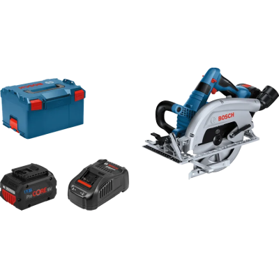 GKS 18 V-70 L (2xProCORE18 V 5,5 Ah GAL 1880 parallel guide L)