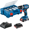 Perceuse Visseuse Gsb 18V-45 2X2,0Ah, Gal 18V-20  + 82 Acc En L-Case  Pick&Click