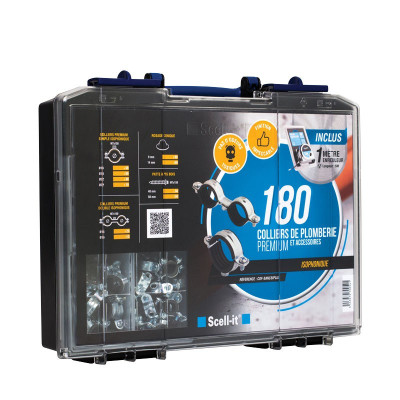 Coffret 180 Colliers Iso Premium 1Pcs - SCELL-IT | Réf: COF-SANCSIPLUS