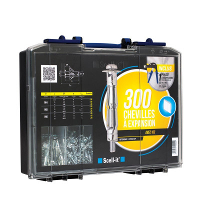 Coffret Chevilles - Pince Md 1Pcs - SCELL-IT | Réf: COF002-SP