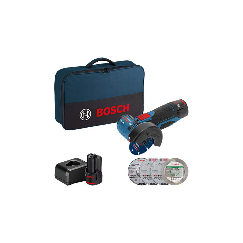 Meuleuse Gws 12V-76 + 2X2,0 Gal 12V-20 Soft Bag