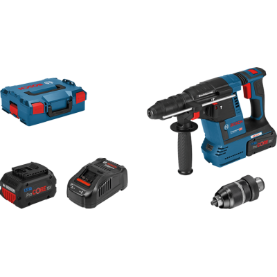 Marteau-perforateur GBH 18 V-26 F + ProCORE18 V 2 x5,5 Ah + GAL 1880 L