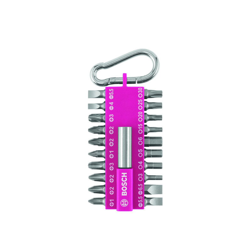 8x Set x21 Embouts de vissage FUCHSIA