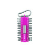 8x Set x21 Embouts de vissage FUCHSIA