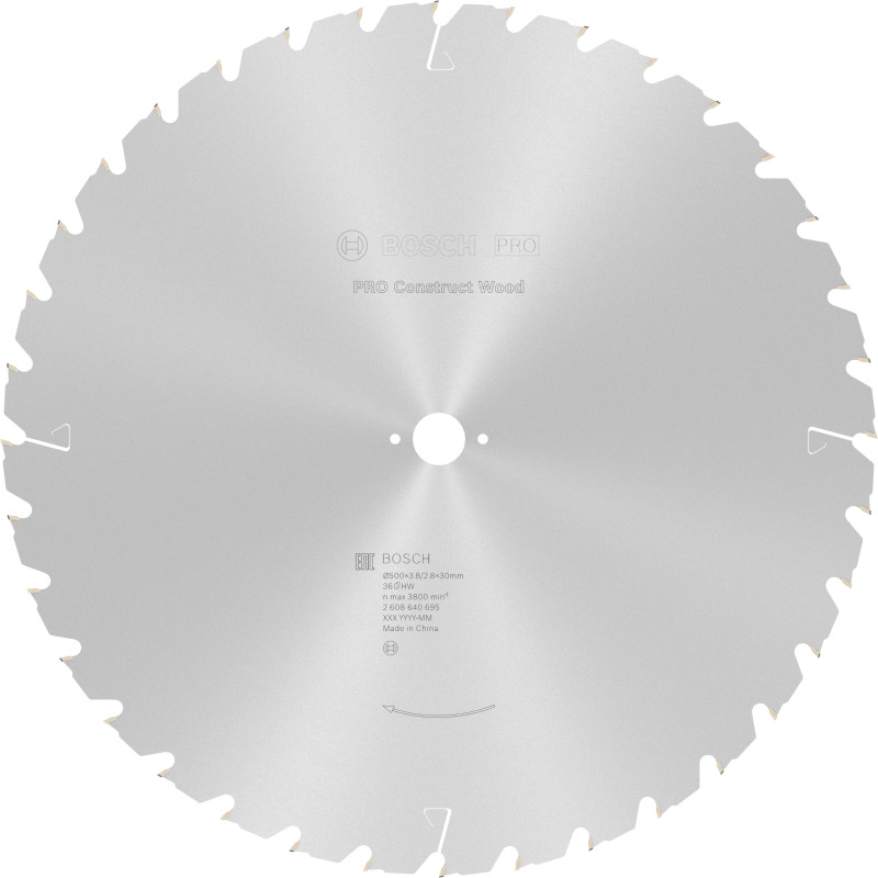 Lame scie Circulaire PRO Bois de construction 500 x30 x3,8 mm 36D