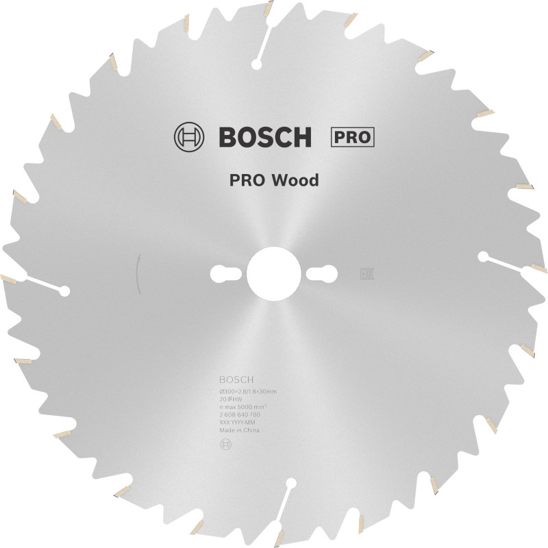 Lame scie Circulaire PRO Bois 300 x30 x2,8 mm 20D