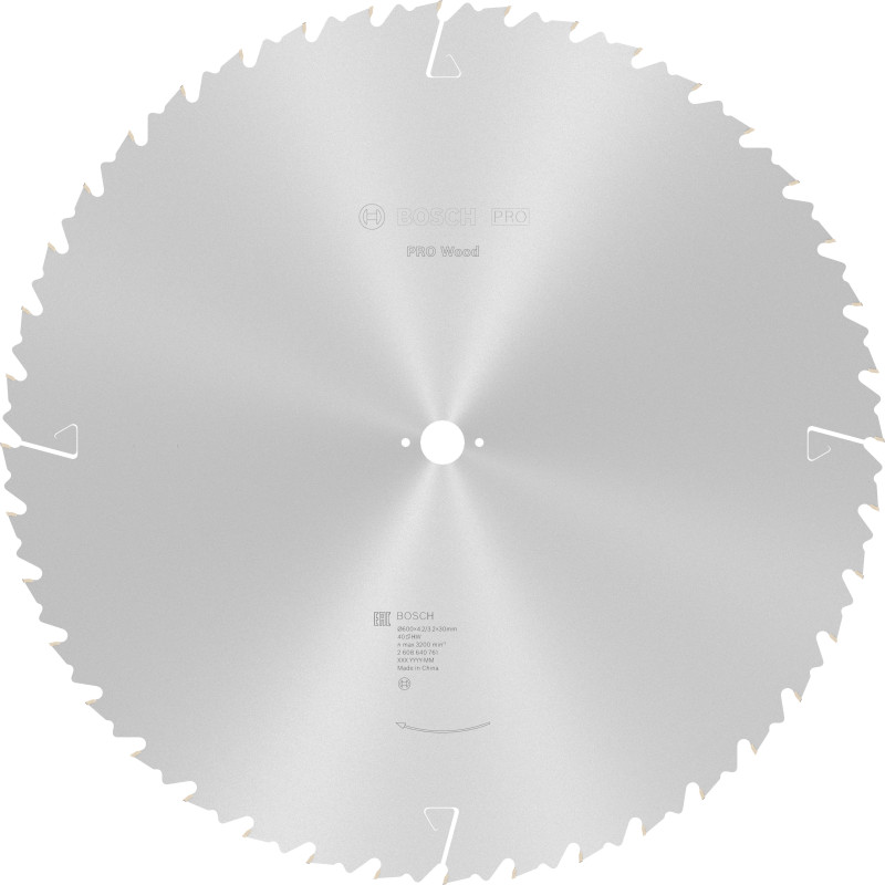 Lame scie Circulaire PRO Bois 600 x30 x4,0 mm 40D