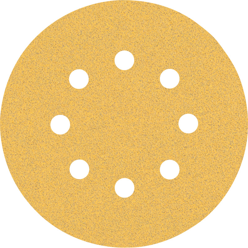 5 Disques abrasifs excentriques bois et peinture C470 EXPERT Ø 12 mm5 mm G80 grain 80