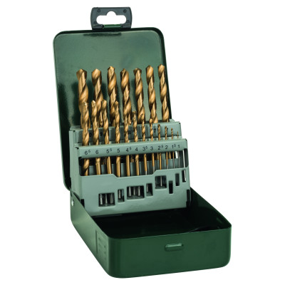 SET 19 FORETS HSS TITANE x19