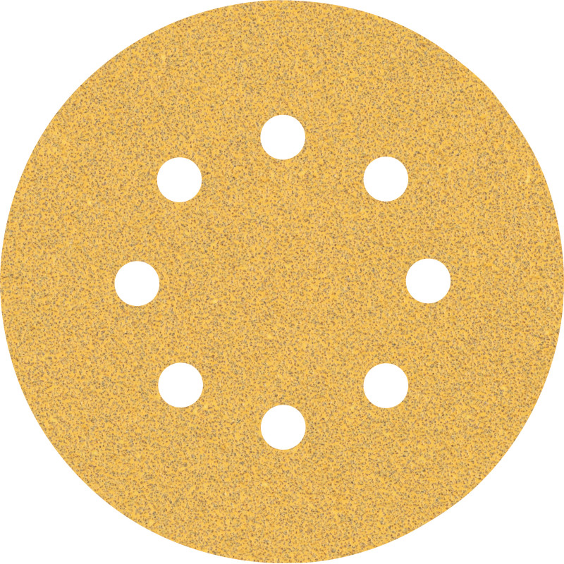 50Disques abrasifs excentriques bois et peinture C470 EXPERT 125 mm 8 trous G60 grain 60