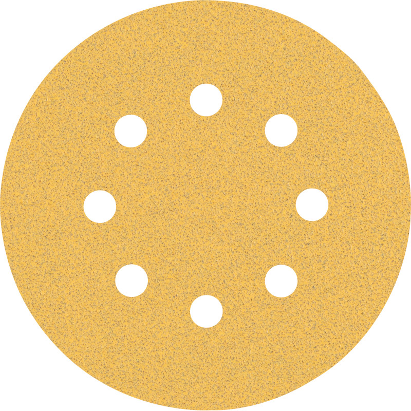 50Disques abrasifs excentriques bois et peinture C470 EXPERT 125 mm 8 trous G80 grain 80