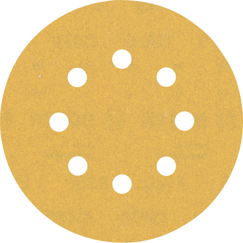 50Disques abrasifs excentriques bois et peinture C470 EXPERT 125 mm 8 trous G180 grain 180