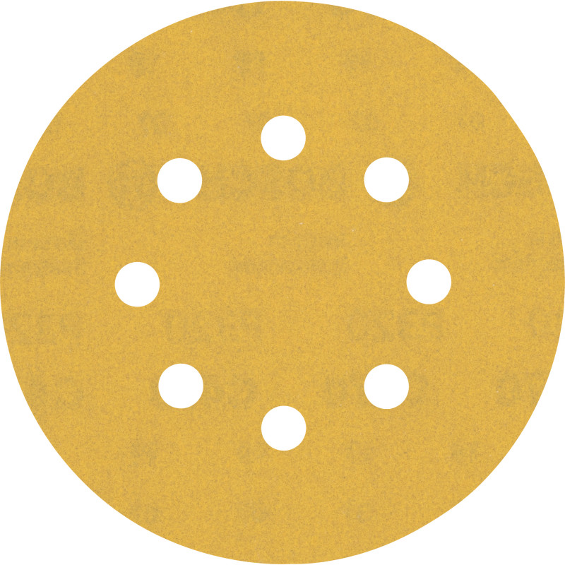 50Disques abrasifs excentriques bois et peinture C470 EXPERT 125 mm 8 trous G320 grain 320