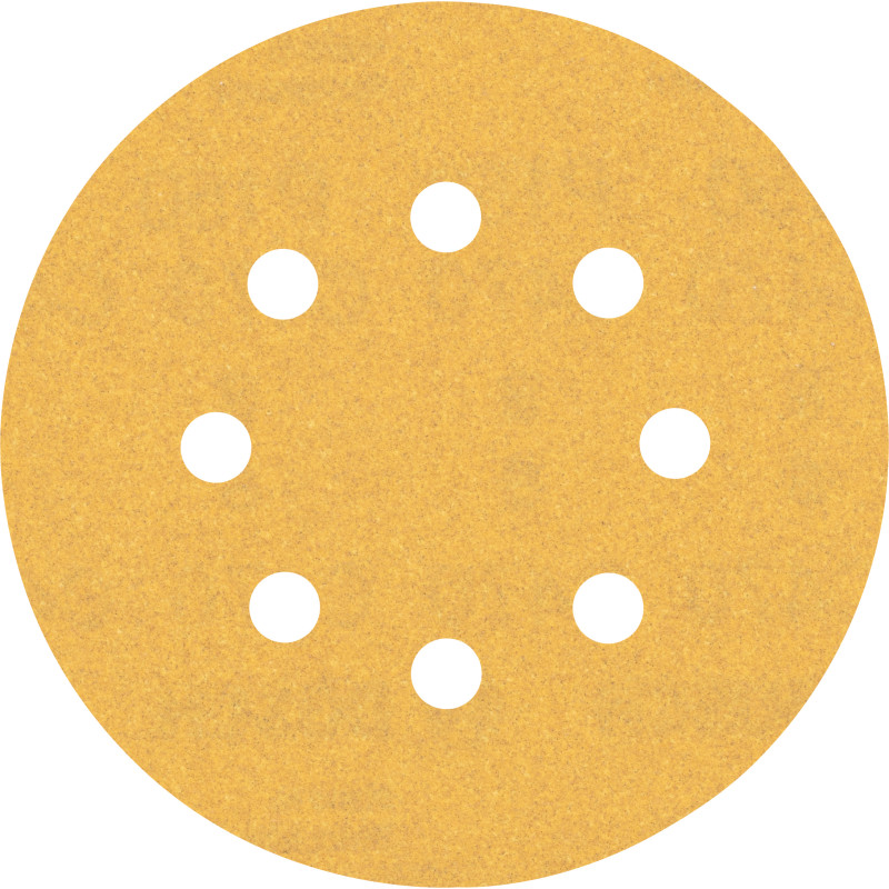 50 Disques abrasifs excentriques bois et peinture C470 EXPERT Ø 12 mm5 mm 8t G150 grain 150