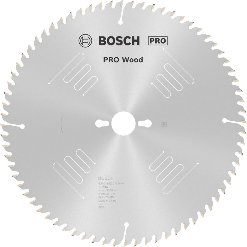 Lame scie Circulaire PRO Bois 305 x30 x3,2 mm 72D