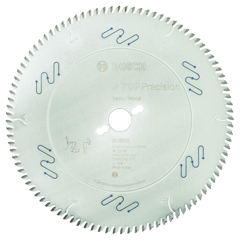 Lame scie circulaire Best Bois 300 x30 x3,2 mm 96D