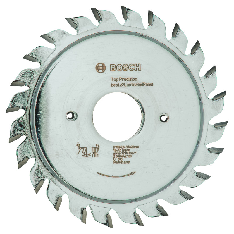 Inciseur pour scie à format Best Panneaux Laminés 100 x22 x2,8-3,6 mm 12 + 12D