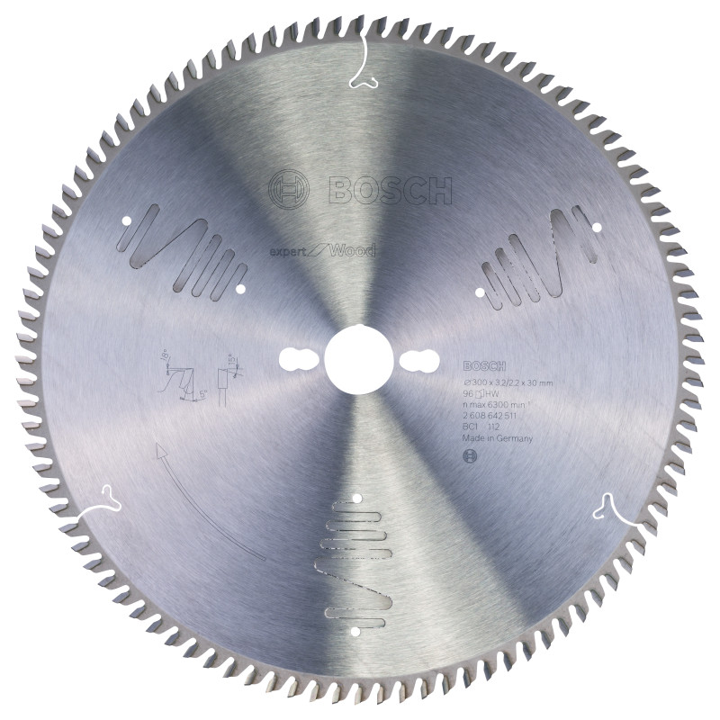Lame scie circulaire EXPERT Bois 300 x30 x3,2 mm 96D