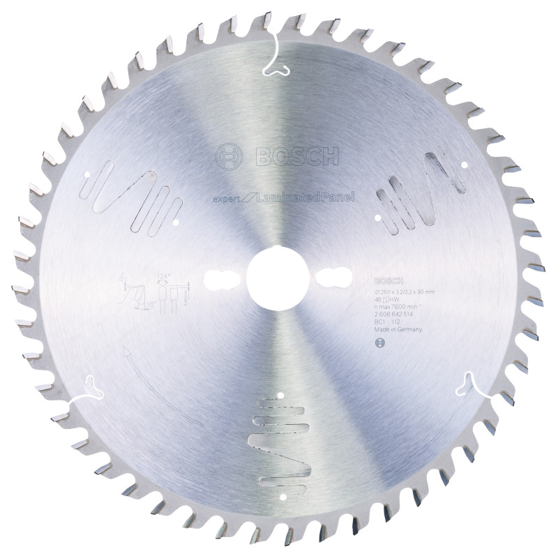 Lame scie circulaire EXPERT Panneaux Laminés 250 x30 x3,2 mm 48D