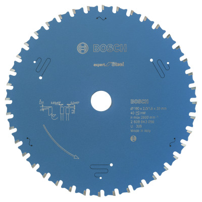 Lame scie circulaire EXPERT Métal 190 x20 x2,0 mm 40D