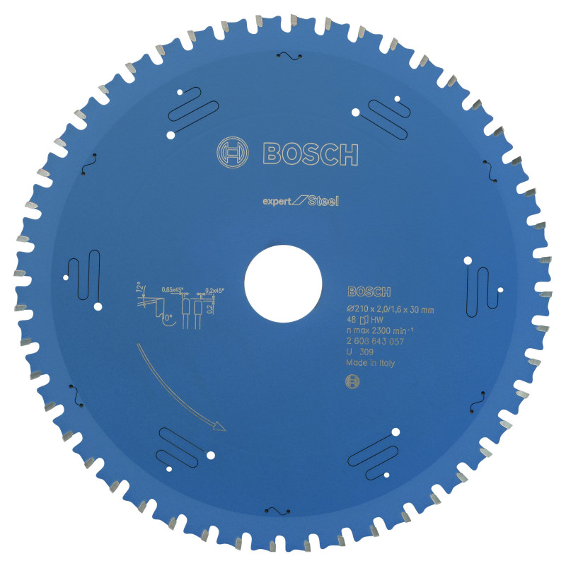 Lame scie circulaire EXPERT Métal 210 x30 x2,0 mm 48D