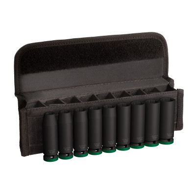 Pro Impact Socket Set, 1/2", Profond, 9 Pces