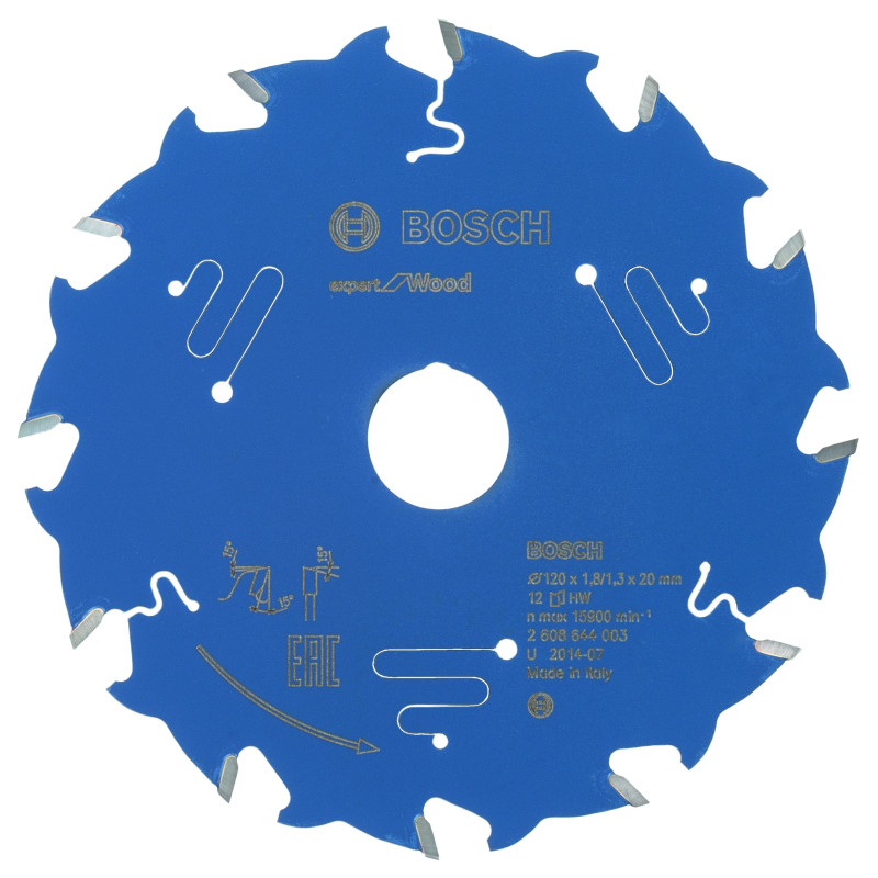 Lame scie circulaire EXPERT Bois 120 x20 x1,8 mm 12D