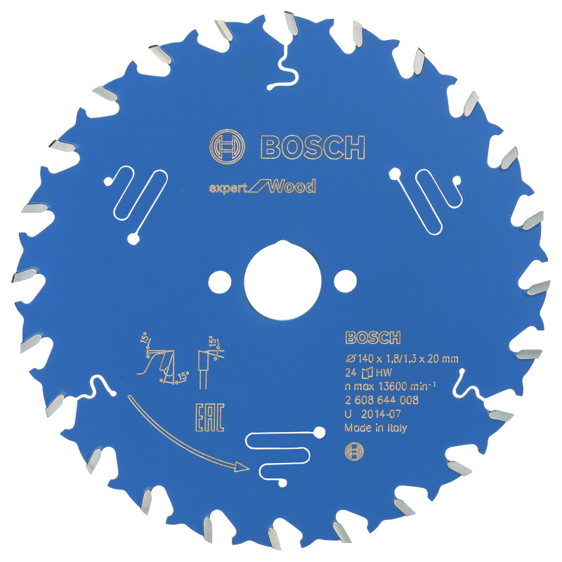 Lame scie circulaire EXPERT Bois 140 x20 x1,8 mm 24D
