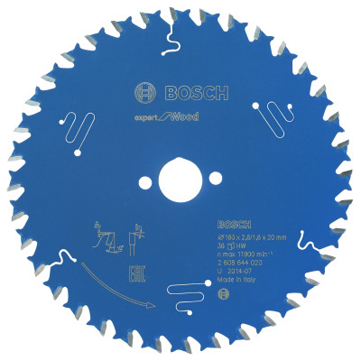 Lame scie circulaire EXPERT Bois 160 x20 x2,6 mm 36D