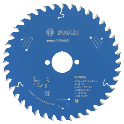 Lame scie circulaire EXPERT Bois 170 x30 x2,6 mm 40D
