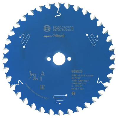 Lame scie circulaire EXPERT Bois 180 x20 x2,6 mm 36D
