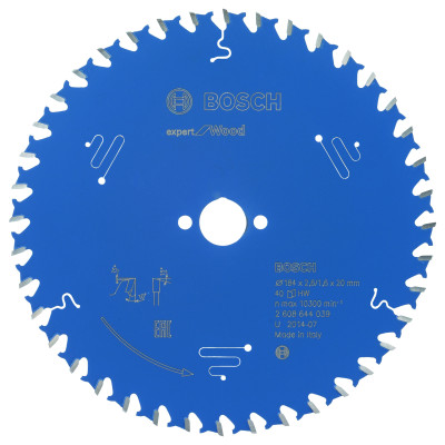 Lame scie circulaire EXPERT Bois 184 x20 x2,6 mm 40D