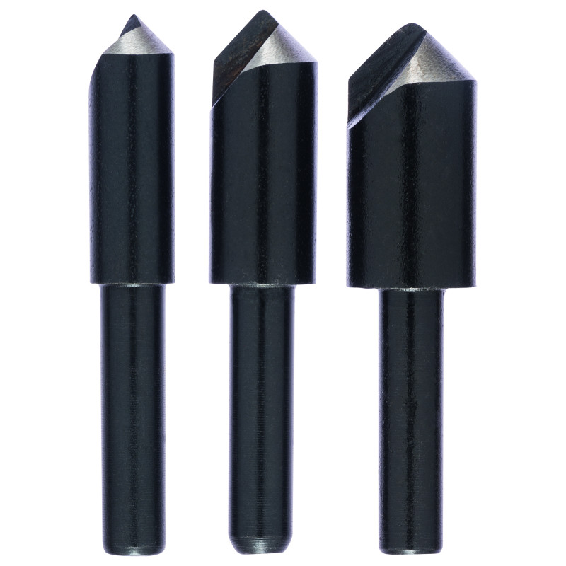 3 Fraises Coniques a Lamer 8-10-12 Mm x3