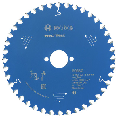 Lame scie circulaire EXPERT Bois 190 x30 x2,6 mm 40D