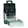 SET 25 FORETS HSS LAMINES 1-13 mm x19