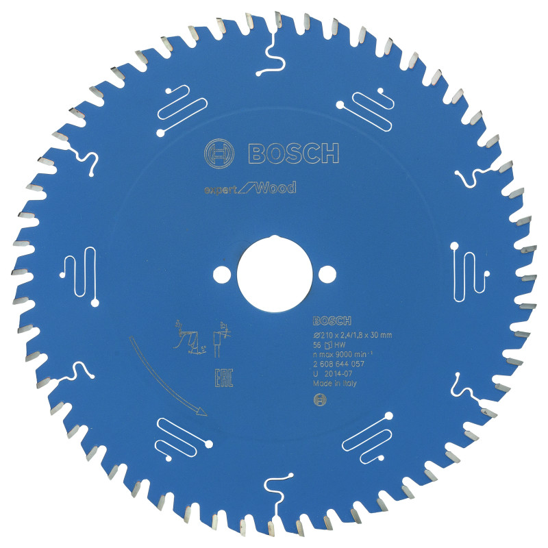 Lame scie circulaire EXPERT Bois 210 x30 x2,4 mm 56D