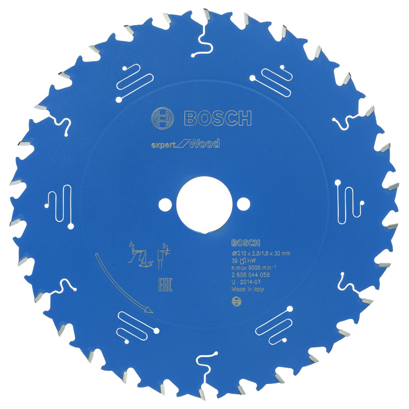 Lame scie circulaire EXPERT Bois 210 x30 x2,8 mm 30D