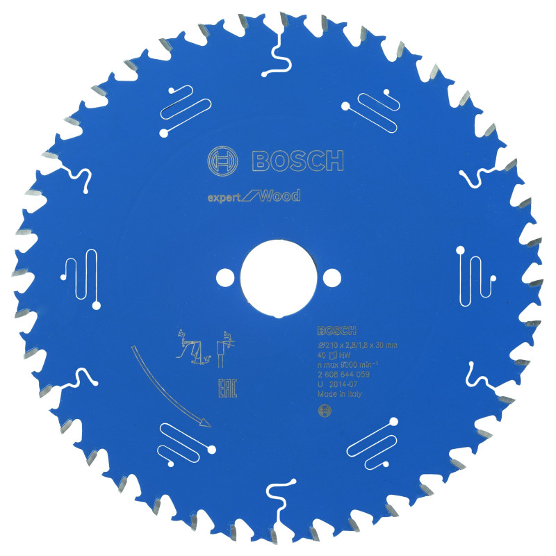 Lame scie circulaire EXPERT Bois 210 x30 x2,8 mm 40D