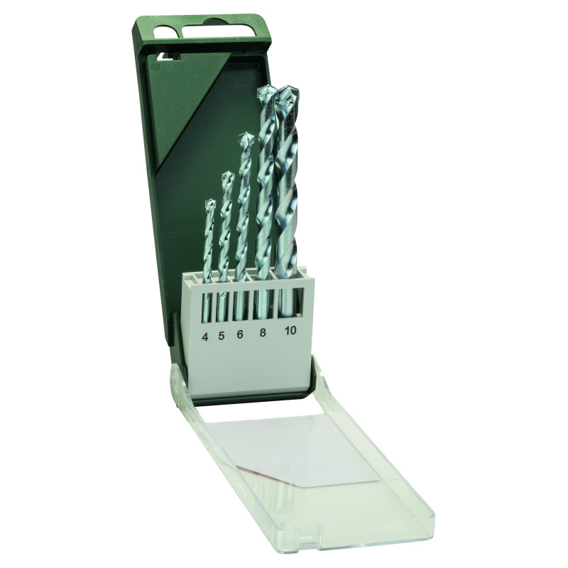 5 Forets Materiaux 4-5-6-8-10 Mm