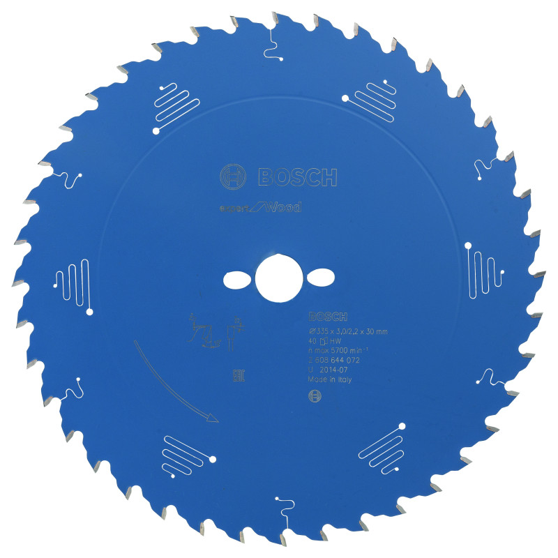 Lame scie circulaire EXPERT Bois 335 x30 x3,0 mm 40D