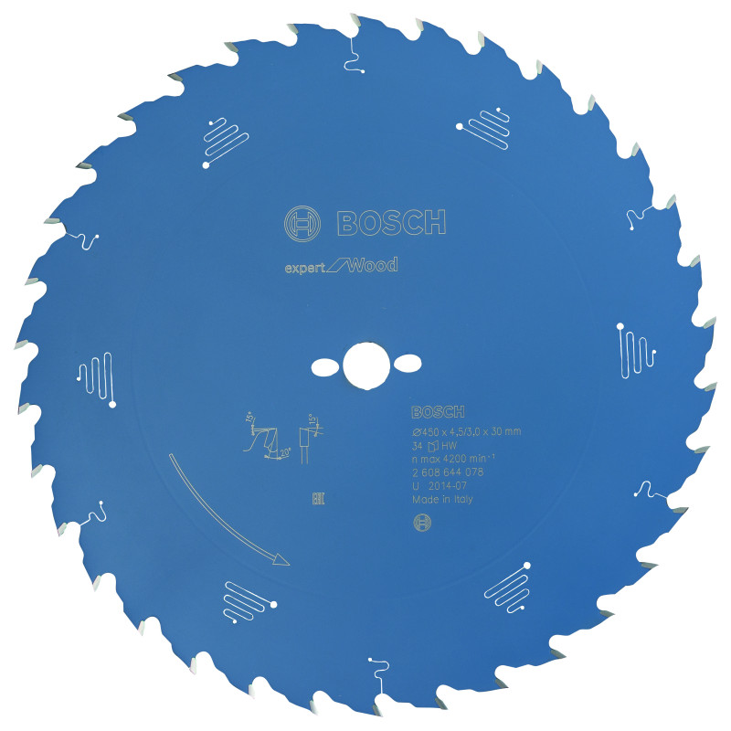 Lame scie circulaire EXPERT Bois 450 x30 x4,5 mm 34D