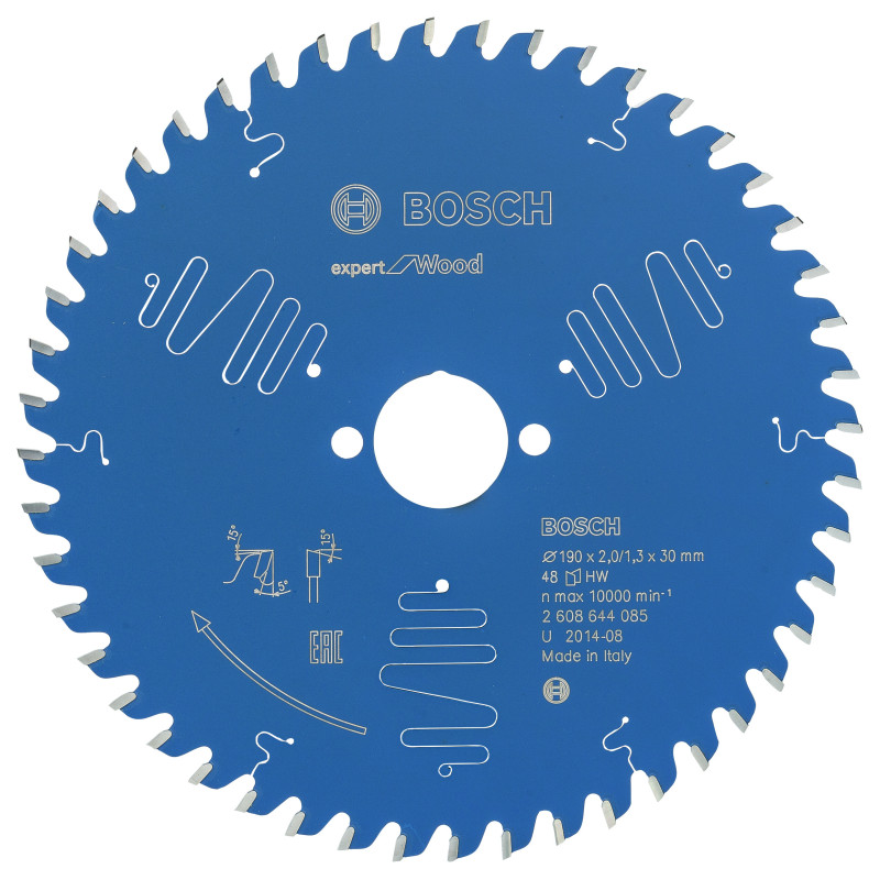 Lame scie circulaire EXPERT Bois 190 x30 x2,0 mm 48D