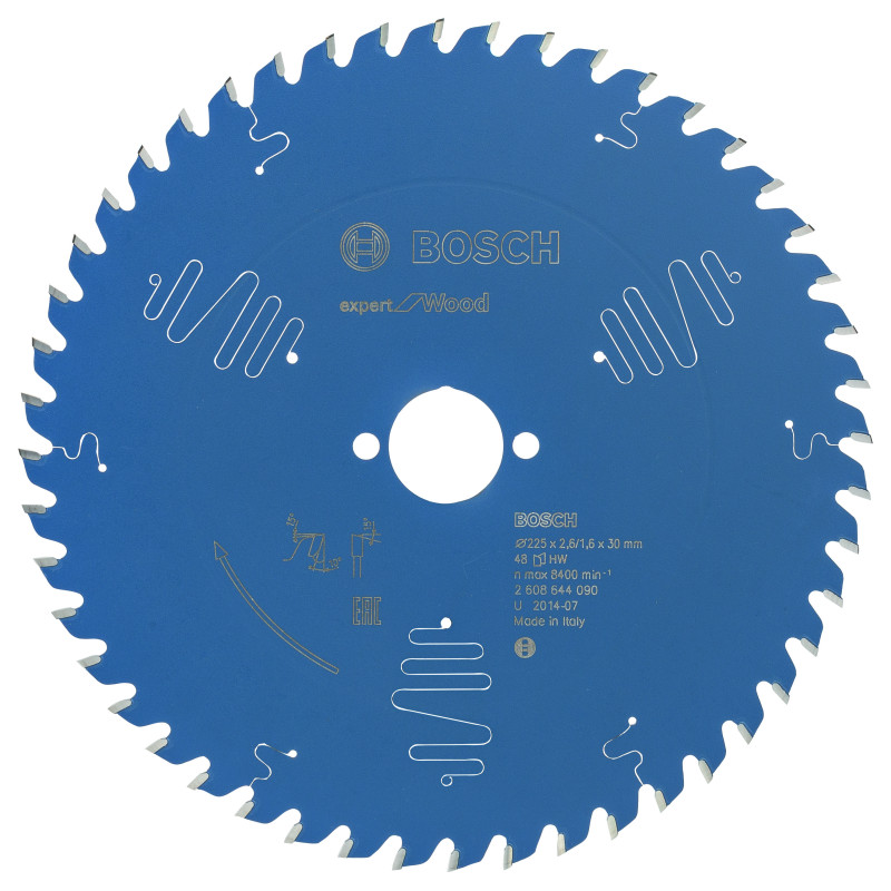 Lame scie circulaire EXPERT Bois 225 x30 x2,6 mm 48D